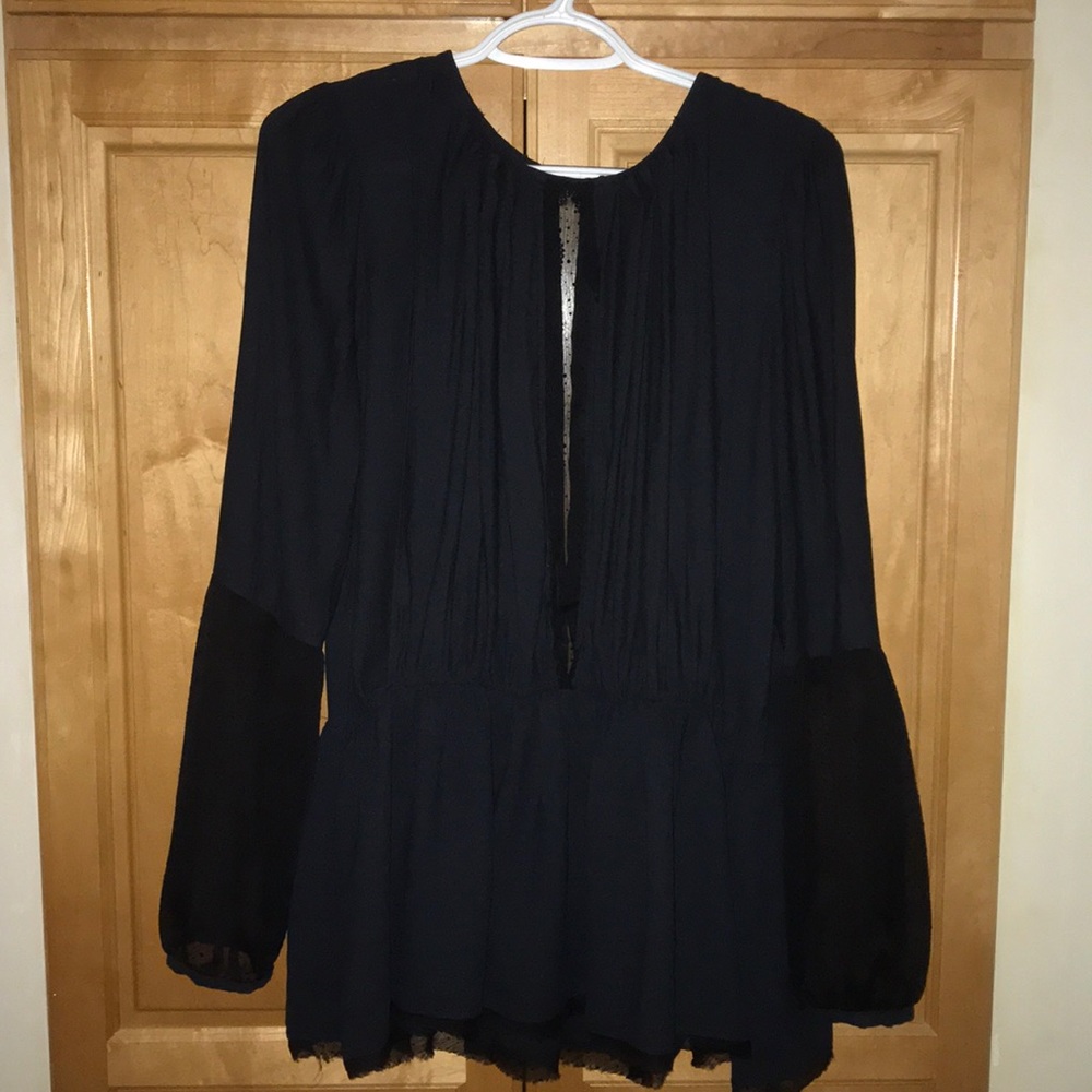 Free People Blouse in Black!
